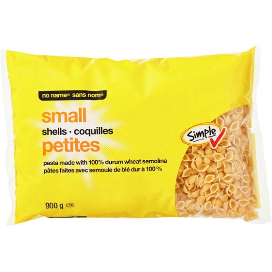 Sans Nom Petites coquilles 900 g, 0,22 $/100g