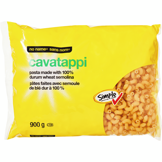 No Name Cavatappi 900 g, $0.25/100g