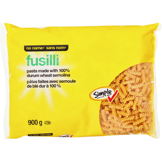 No Name Fusilli 900 g, $0.25/100g