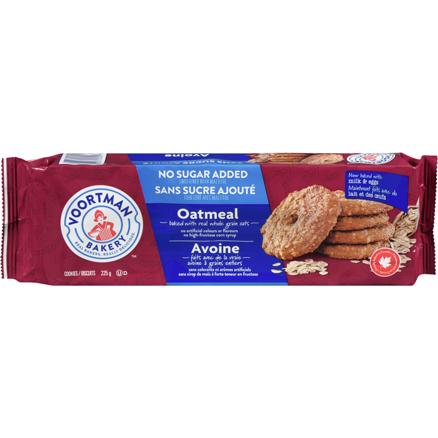 Calories in Voortman Oatmeal Cookies, No Sugar Added