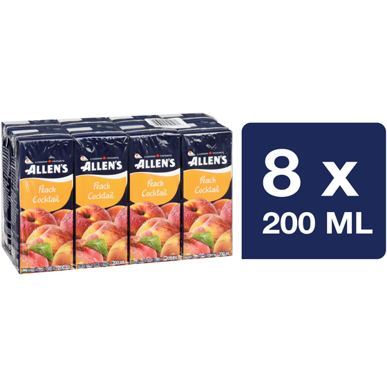 Allen's Peach Cocktail 8x200.0 ml, $0.28/100ml