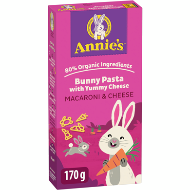 Annie's Bunny Pasta With Yummy Cheese Macaroni & cheese 170 g, $1.09/100g