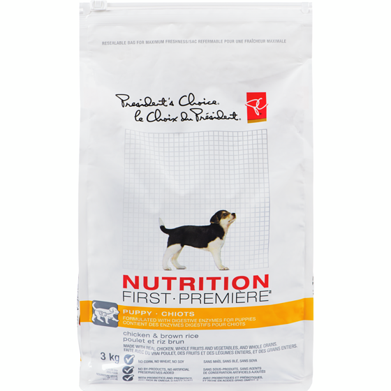 PC Nutrition First Puppy Dog Food, Chicken & Brown Rice PC.ca