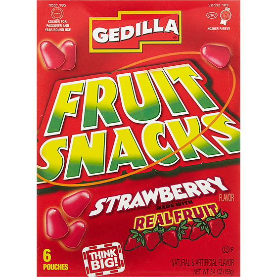 Gedilla Strawberry Fruit Snack 153 g, $4.24/100g