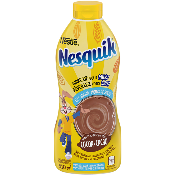 Nestlé Less Sugar Chocolate Syrup 510 ml, $1.66/100ml