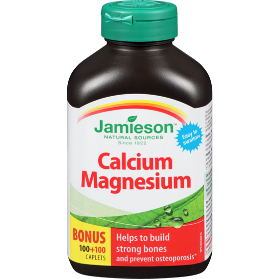 Jamieson Calcium Magnesium Caplets 200 ea, $0.09/1ea