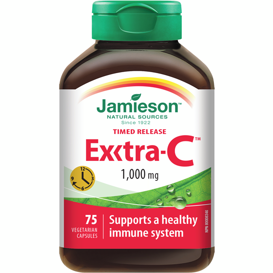Jamieson Exxtra-C Vitamin C 1,000 mgTimed Release Capsules 75 ea, $0.28/1ea