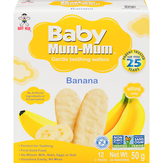 Hot Kid Baby Mum Mum, Banana 50 g, $5.98/100g