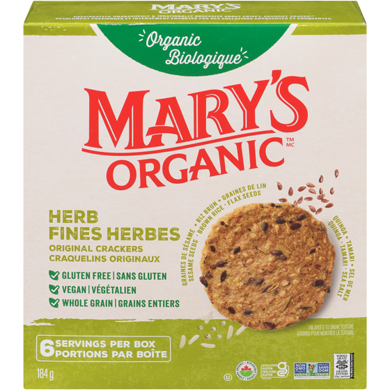 Marys Crackers Organic Herb 184 g, $3.96/100g