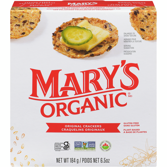 Marys Crackers Organic Original 184 g, $3.80/100g