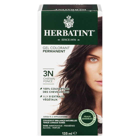 Herbatint Herbatint, Colorant capillaire, 3N Châtain foncé 135 ml, 11,84 $/100ml
