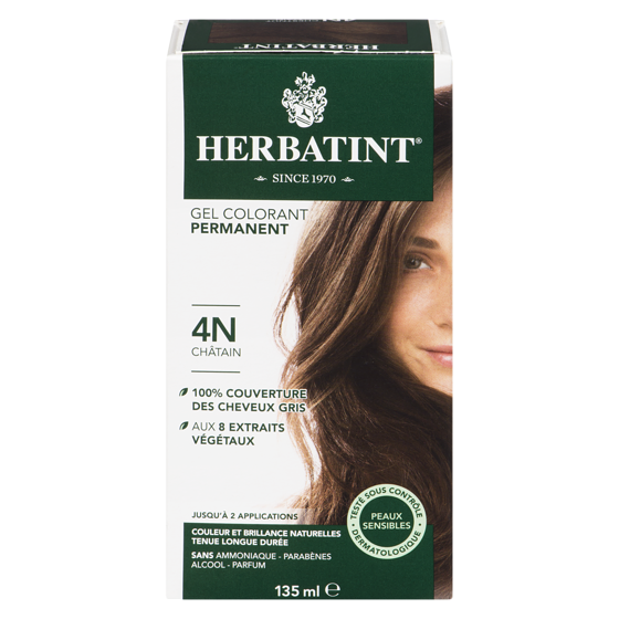 Herbatint Herbatint, Colorant capillaire, 4N Châtain 135 ml, 11,84 $/100ml