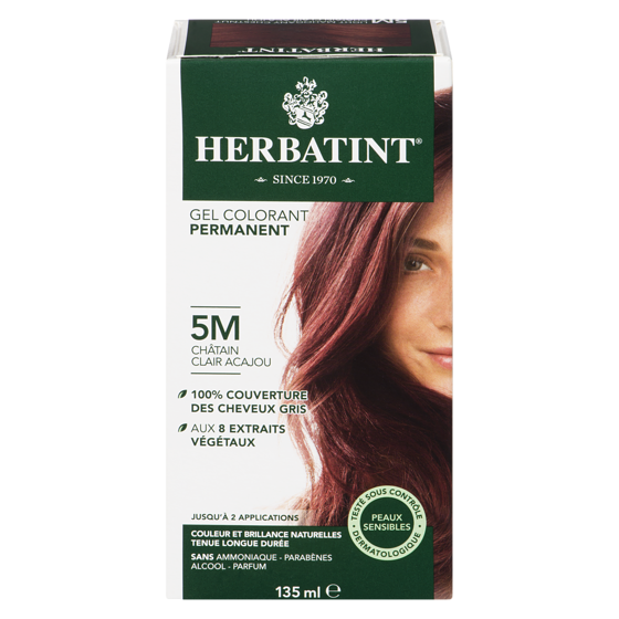 Herbatint Herbatint, Colorant capillaire, 5M Châtain clair acajou 135 ml, 11,84 $/100ml
