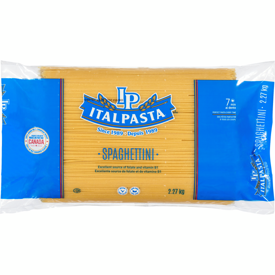 Italpasta Spaghettini 2.27 kg, $0.31/100g