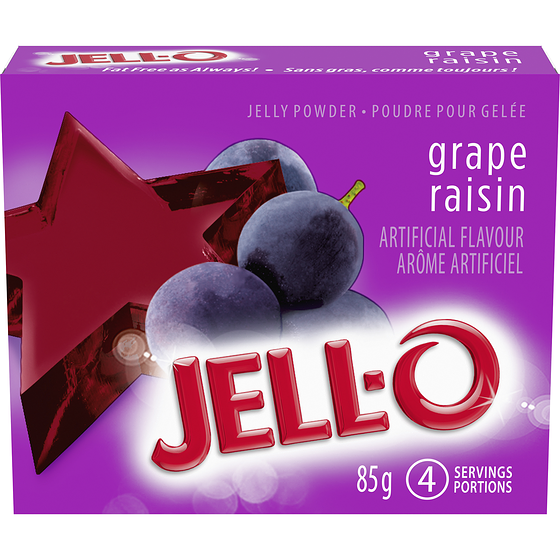 Jell-O Grape Jelly Powder Mix 85 g, $1.87/100g