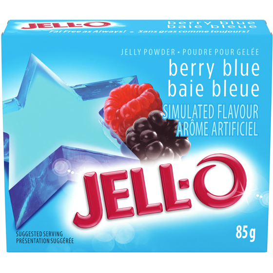 Jell-O Berry Blue Jelly Powder Mix 85 g, $1.87/100g
