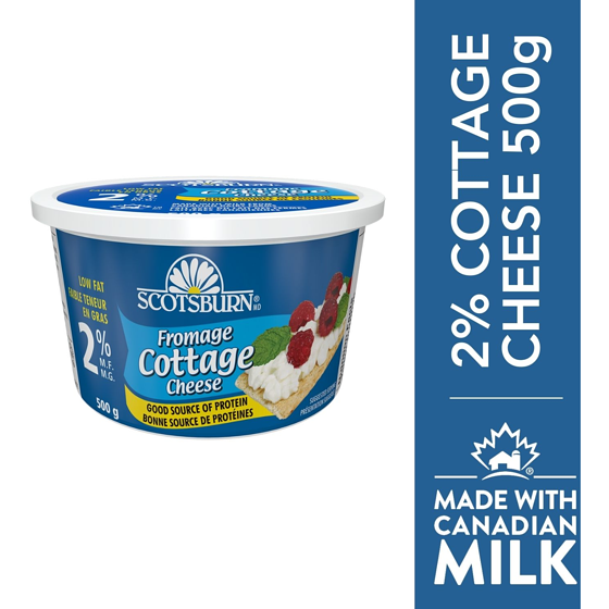 Scotsburn 2% Cottage Cheese 500 g, $1.50/100g