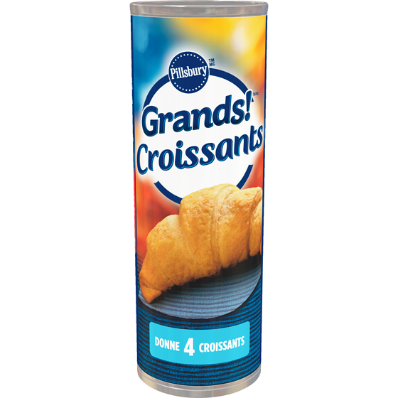 Pillsbury Grands! Croissants, Rouleaux de Croissant, Prêts à Cuire, 4 unités 318 g, 1,51 $/100g