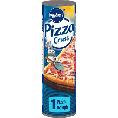 Pillsbury Crescents Pizza Crust, Refrigerated Pre-Made Dough, 1 ct 391 g, $1.23/100g
