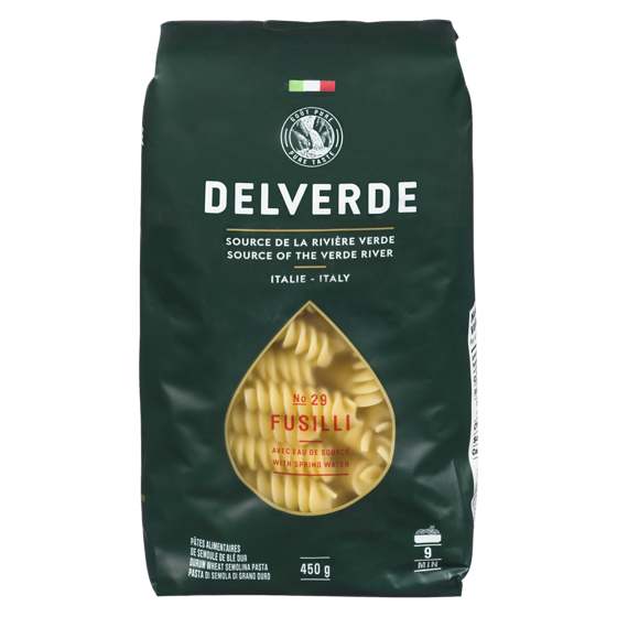 Delverde Pasta, Fusilli 450 g, $0.78/100g