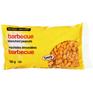 No Name Barbecue Blanched Peanuts 500 g, $0.80/100g