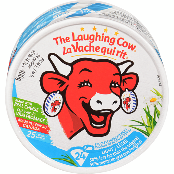 The Laughing Cow Light Creamy Swiss 400 g, $2.70/100g