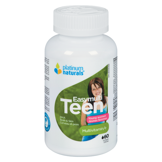 Platinum Naturals Teen Vitality Multi-Vitamins 60 ea, $0.50/1ea