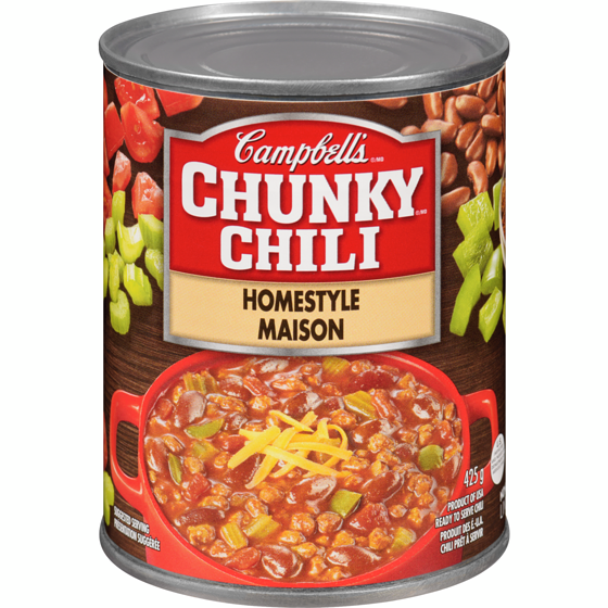 Campbell’s Camp Chunky Chili Maison 425 g, 0,82 $/100g