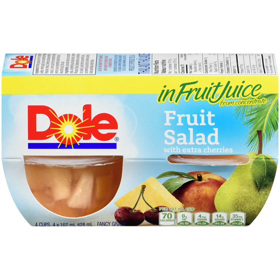 Dole Fruit Bowls Extra Cherries 4x107.0 ml, $0.82/100ml