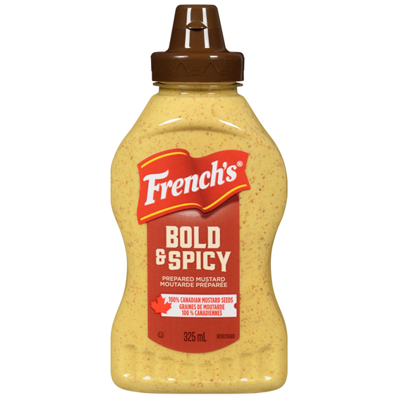 French’s Moutarde Préparée Bold & Spicy, Canadien 100% 325 ml, 0,92 $/100ml