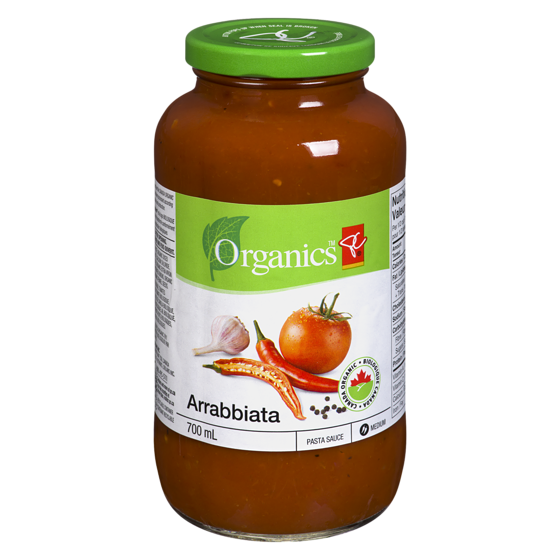 PC Organics Organic Arrabbiata Sauce 700 ml, $0.71/100ml