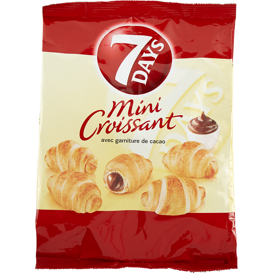 7 Days Croissant avec garniture au cacao 185 g, 2,05 $/100g
