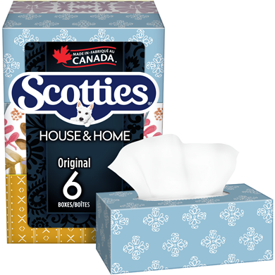 Scotties Facial Tissues, 6 Boxes, 126 Sheets Each 1 ea, $2.08/1ea