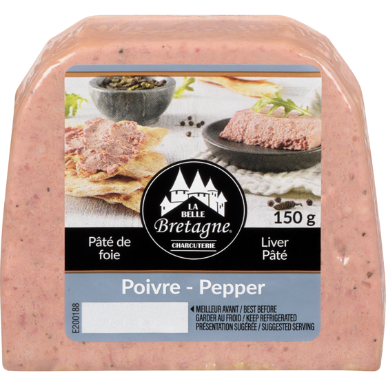 La Belle Bretagne Pâté de foie glacé avec poivre 150 g, 3,33 $/100g