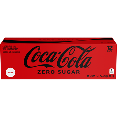 Coca-Cola Cola Zero Sugar Fridge Pack Cans 12x355.0 ml, $0.21/100ml