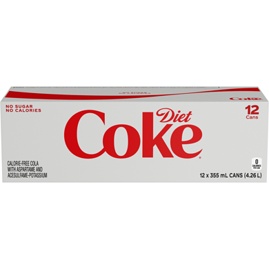 Coca-Cola Diet Cola Fridge Pack Cans 12x355.0 ml, $0.21/100ml