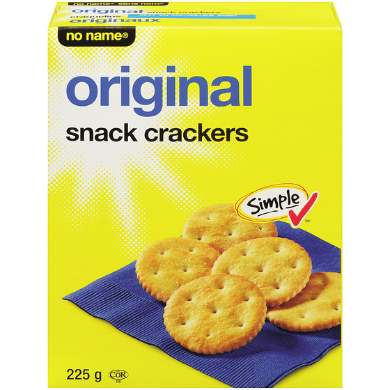 No Name Original Snack Crackers 225 g, $1.11/100g