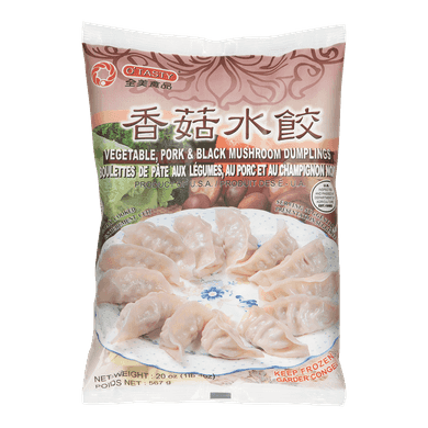 O’Tasty Raviolis aux légumes, porc et champignons 567 g, 1,50 $/100g