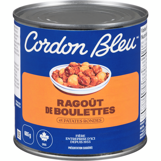 Cordon Bleu Ragoût pommes de terre et boulettes de viande 665 g, 0,90 $/100g