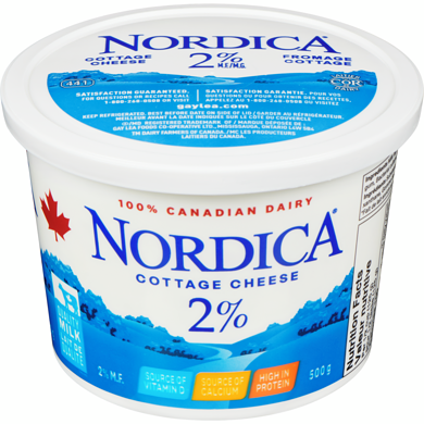 Gay Lea Nordica Cottage Cheese, 2% 500 g, $1.16/100g