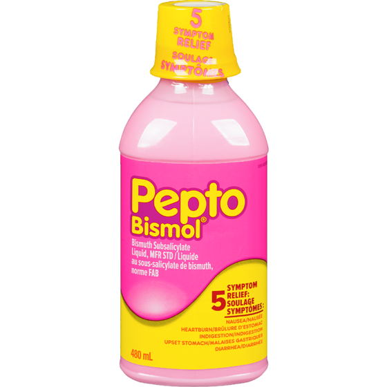 Pepto-Bismol Liquid for Nausea, Heartburn, Indigestion, Upset Stomach, Diarrhea  480 ml, $3.64/100ml
