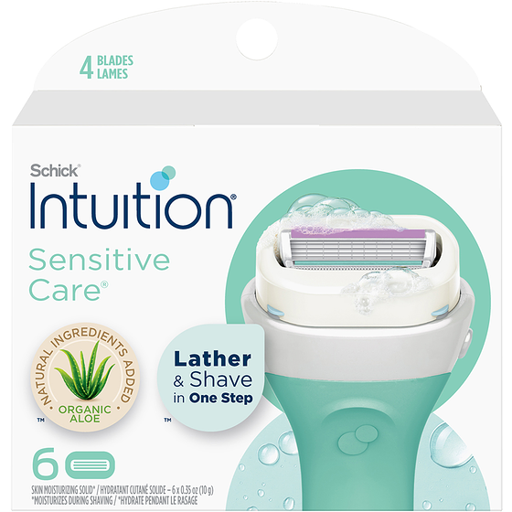 Schick Intuition Sensitive Care Women's Razor Refills with Vitamin E & Aloe, 6 count 6 ea, $4.83/1ea