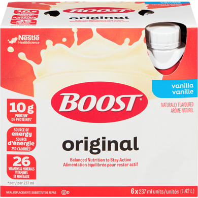 Nestle Health Science Substitut de repas liquide  Original, vanille 6x237.0 ml, 0,91 $/100ml