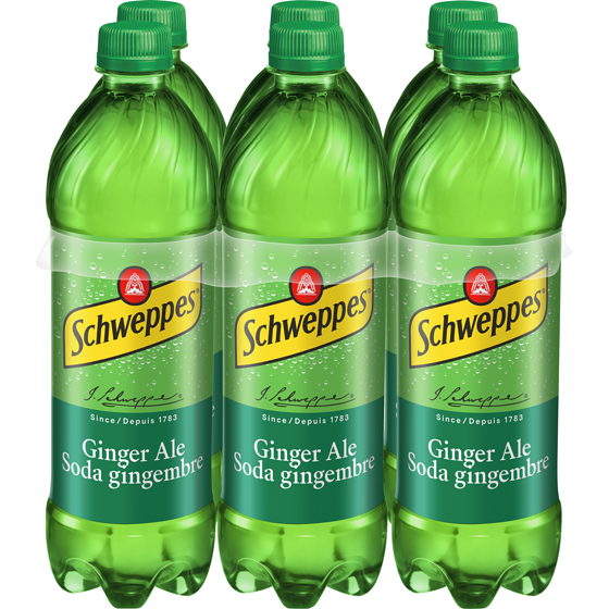 Schweppes Ginger Ale, 6 Pack 6x710.0 ml, $0.19/100ml