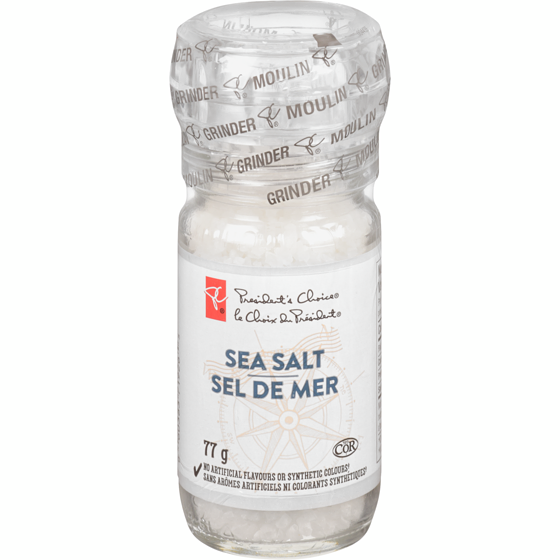 le Choix du Président Sel de mer 77 g, 7,14 $/100g