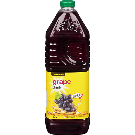 No Name Grape Drink 2 l, $0.13/100ml