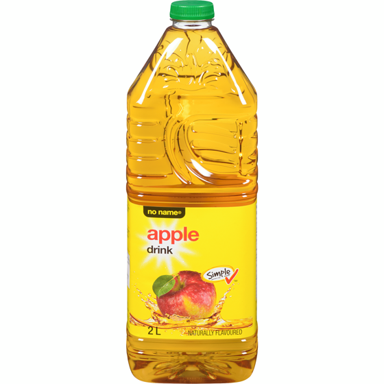 No Name Apple Drink 2 l, $0.13/100ml
