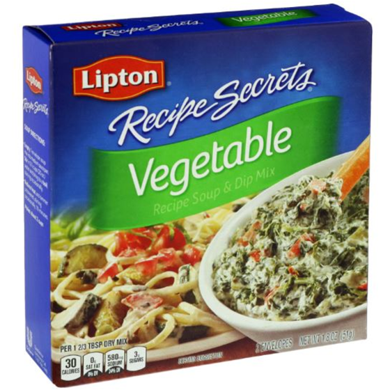 Lipton Vegetable Soup & Dip 58 g, $10.33/100g