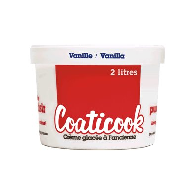 Coaticook Old-fashioned Ice Cream, Vanilla 2 l, $0.32/100ml