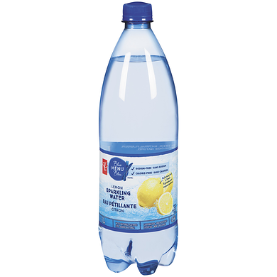 PC Blue Menu Lemon Sparkling Water 1 l, $0.13/100ml
